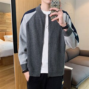 秋冬季外套男潮流韩版毛衣针织衫男装秋装开衫上衣外穿DS842T
