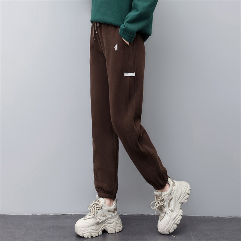 加绒卫裤女2023年新款冬休闲裤运动裤今年流行显瘦冬季裤子，女装休闲裤，涵誉