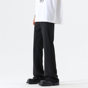 09垂感微喇休闲西裤腰部可调节vibe显瘦裤子男XZ211-1-K2422-P50图片