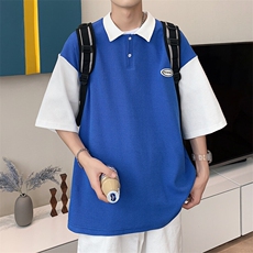 特P38控68华夫格POLO衫夏季中性风短袖T恤上衣PL221，男装T恤，电商B370