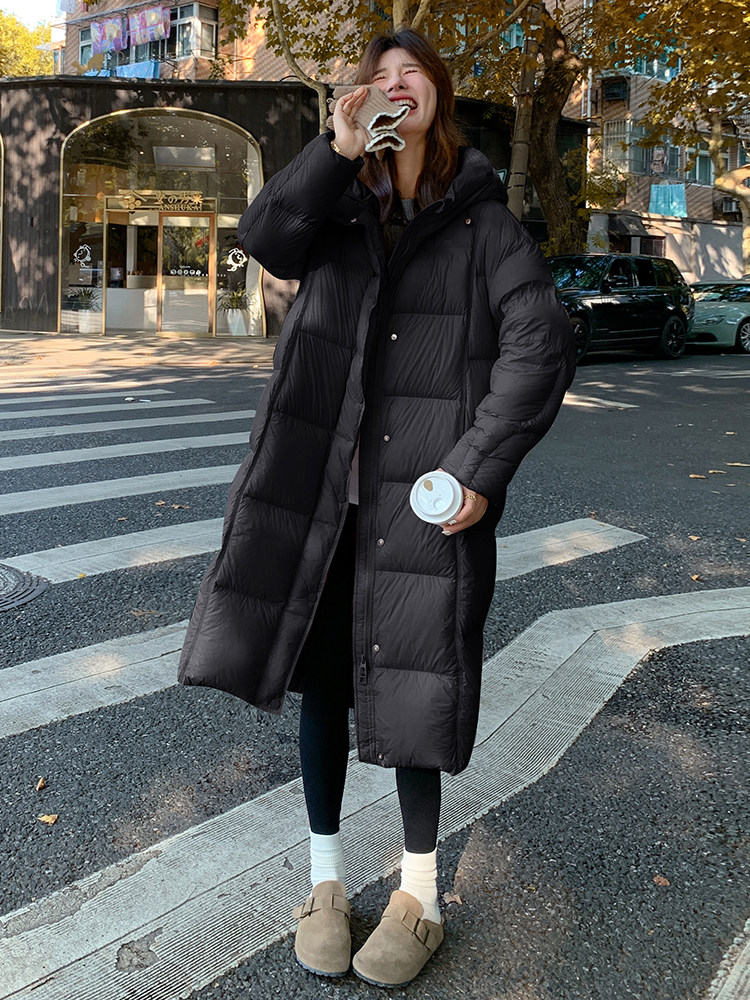 2025现货主推90绒长款羽绒服210-F6356-p415-598有帽不可拆,女装羽绒服,浙宝210（原浙宝191）