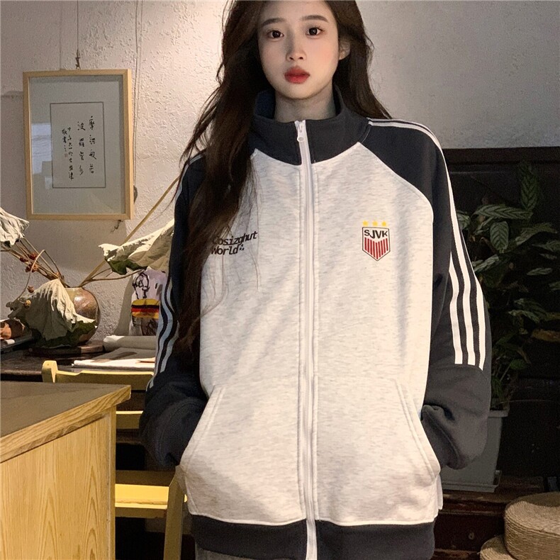 EE129-P75卫衣男女情侣装薄款2024宽松拉链开衫外套连帽韩版上衣,男装卫衣,星座911-3