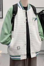 2023秋上新潮流棒球服男女中性风韩版简约刺绣夹克外套8013-P95，男装夹克，电商A441-1