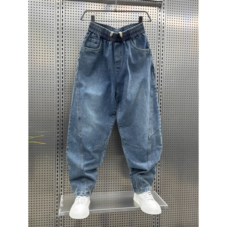 1506-1/KT11831/P512026新款修身小脚牛仔裤男士蓝色水洗束脚裤,男装牛仔裤,星座1506-1