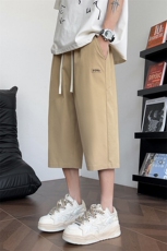 短裤男夏季新款透气凉感纯色美式宽松薄款休闲七分裤Q29131-特P26，男装牛仔裤，星座610（原A335）