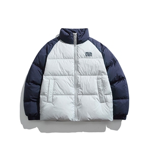 2026冬季新款男日系潮牌立领白鸭绒羽绒服拼色加厚外套YR20-F209图片