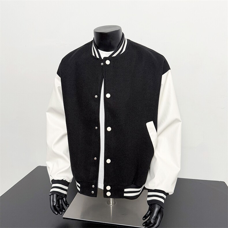 假模-美式棒球服男士秋新款百搭夹克外套9112-P68，男装夹克，电商B380（原B361）