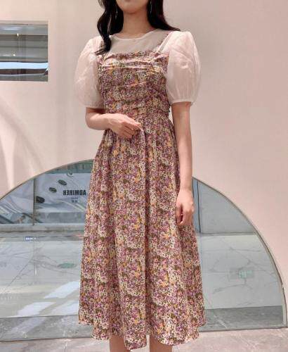 【现货】碎花长裙天丝面料，女装，嘉乐馨秀(4F)