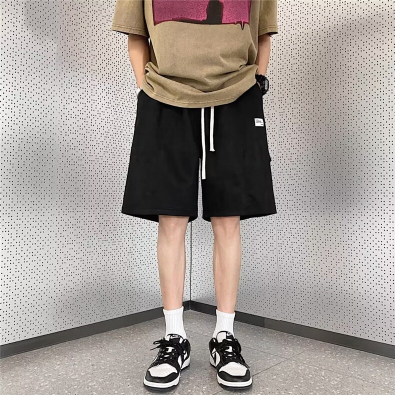 日系复古短裤男夏季薄款运动篮球五分裤子高街宽松美式大裤衩中裤,男装牛仔裤,星座410-7