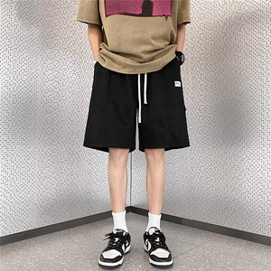 日系复古短裤男夏季薄款运动篮球五分裤子高街宽松美式大裤衩中裤图片