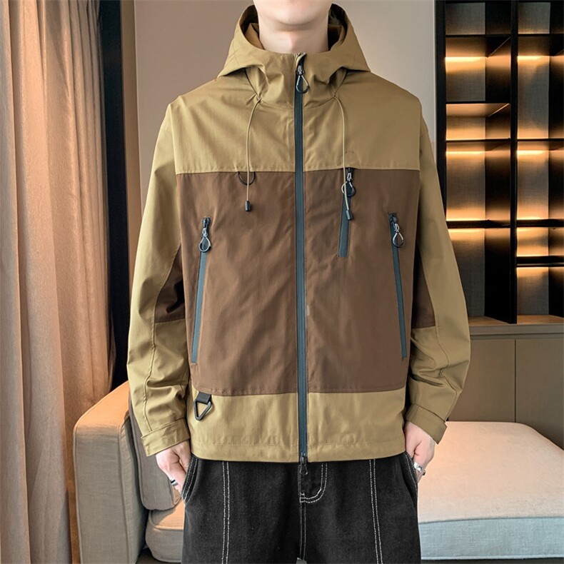 中性风现货三防户外夹克男连帽冲锋衣外套DSA157B-J129-P60,男装夹克,电商A157B
