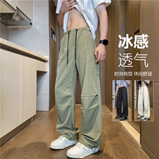 2025夏季新款美式户外褶皱宽松休闲伞兵裤B315-K511-特p36控68，男装休闲裤，电商B315