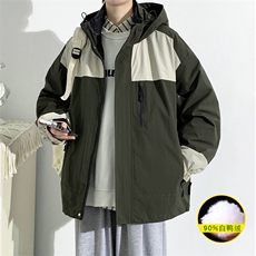 冬上新三合一冲锋衣潮加绒保暖羽绒服外套男女8300-P210控价299，男装羽绒服，电商A441-1