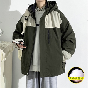 冬上新三合一冲锋衣潮加绒保暖羽绒服外套男女 8300-P210控价299图片