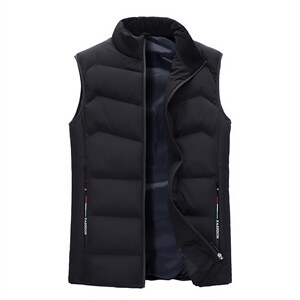 Z3381男式2021新款立领棉服背心无袖加厚马甲P67图片