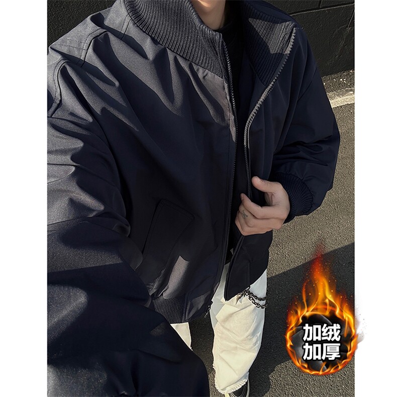 网图！美式立领飞行员防水棉服男加厚保暖宽松棉衣25XM88260特P53图片