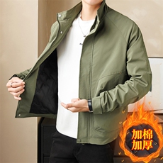 加棉加厚店主风夹克外套男休闲时尚立领男士上衣NM3076-P85，男装夹克，星座310B-3