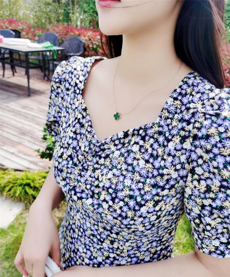 夏季新款碎花连衣裙，女装连衣裙，YO\VLF雅洛菲