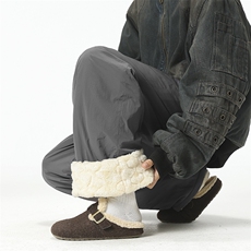 羊羔毛棉裤面锦纶绒/填充物聚酯纤维XZ604-K126-P65控88，男装棉裤，星座604