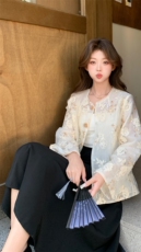 新款上新2025新中式重工亮片刺绣防晒外套女85083-208A-P160-K255，女装短外套，浙宝208A