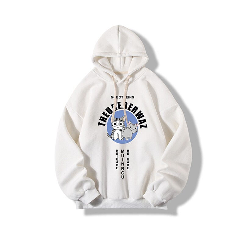 WY2160-P35加绒款-P40纯棉连帽卫衣男大码运动帽衫宽松薄,男装卫衣,电商A040