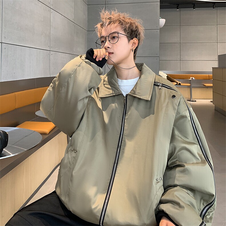 JK8806-P75美式秋潮牌设计感拉链夹克,男装夹克,星座1503