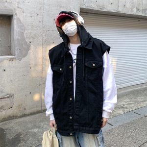 2025春秋季新款水洗做旧牛仔男女情侣装ins潮牌宽松百搭JK115-P60图片
