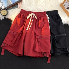 机能工装短裤夏季美式ins高街痞帅工装裤宽松潮牌五分裤D9034-P38，男装牛仔裤，星座1008-1
