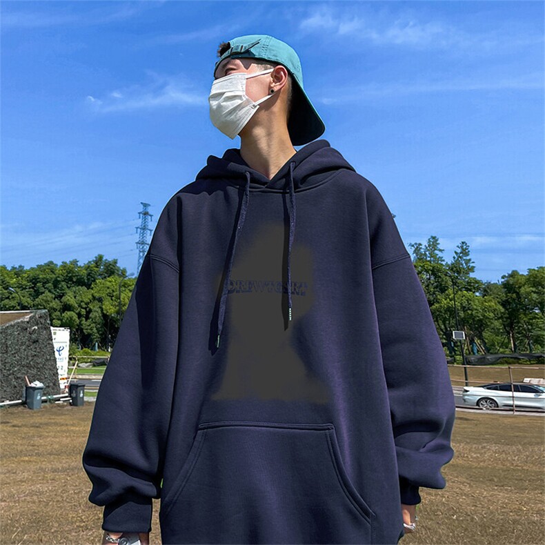 抖音得物供货可提供视频春装重磅美式宽松连帽卫衣DL2456,男装卫衣,电商A486-1