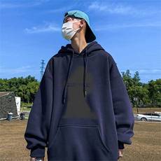 抖音得物供货可提供视频春装重磅美式宽松连帽卫衣DL2456，男装卫衣，电商A486-1