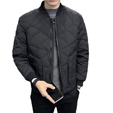 2025冬季新款白鸭绒棒球领羽绒轻薄保暖休闲外套男8070-P160，男装棉衣，电商A413