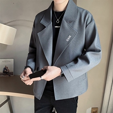 店主风~大翻领刺绣设计休闲西装夹克外套K068/P95，男装夹克，电商B331