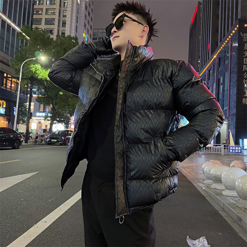 AY116/P138控178冬季社会小伙潮流百搭保暖立领字母棉服男黑首2,男装棉衣,星座305B-1