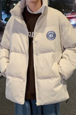 秋冬新款韩版加绒加厚保暖立领宽松棉服外套男MY2050P95控118，男装棉衣，电商A268A