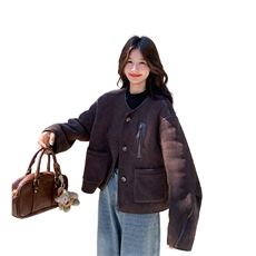 6891数据款大货已出现货两面穿皮毛一体外套P215K328，女装派克服，2D034