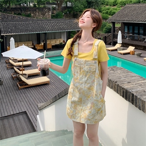 新款现货!黄色牛仔套装-845-P155K230图片
