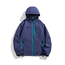 户外秋装新款登山港风防水拉链冲锋衣男夹克潮外套JK5806P65，男装夹克，电商A128