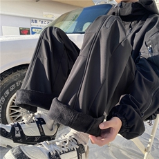 冬季机能褶皱拉链防水冲锋裤K23555-p50控68加绒K23555JR-p60控78，男装休闲裤，电商B315