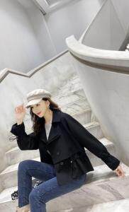 春节新款风衣外套，女装风衣，吉之红