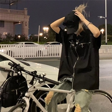 小众复古星星拉链短袖衬衫男女2025夏季新款潮牌情侣半袖休闲衬衣，男装T恤，星座506A