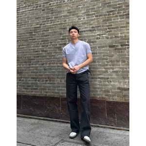 GTAL同款亨利领短袖索罗娜凉感T恤螺纹领口袖口下摆CS808-P35图片