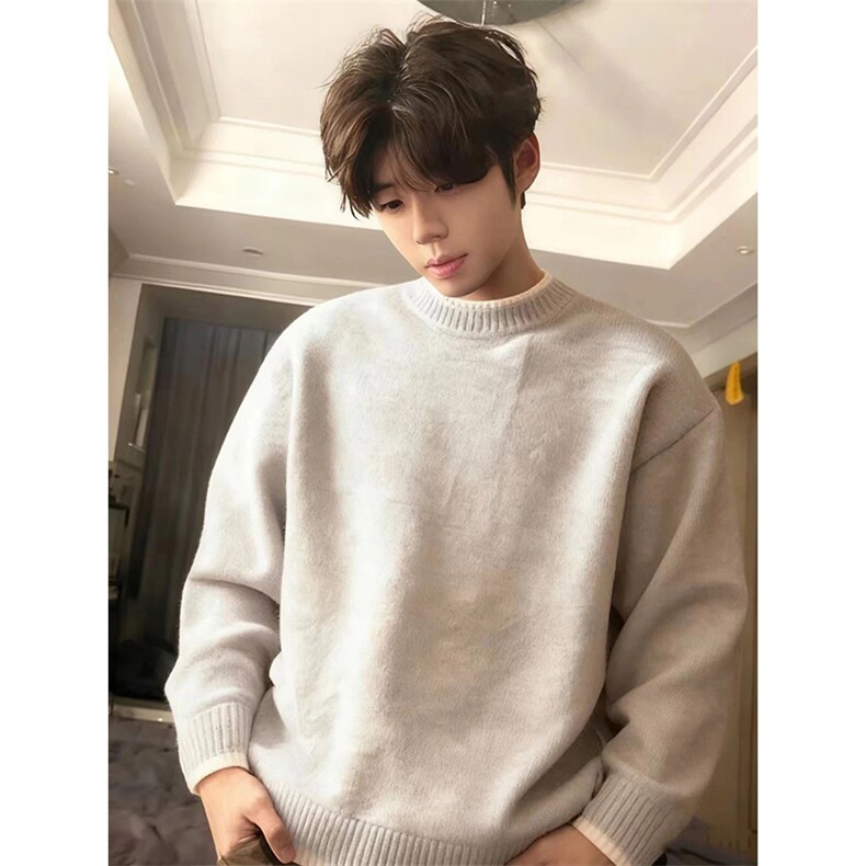 网图有货假两件毛衣男女秋冬韩系内搭打底针织衫外套A1223-P63,男装T恤,星座1505
