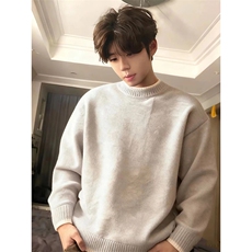 网图有货假两件毛衣男女秋冬韩系内搭打底针织衫外套A1223-P63，男装T恤，星座1505
