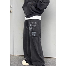 宽松运动卫裤男生胖子休闲裤束脚加绒胖子学生裤秋冬长裤K131，男装休闲裤，星座1116A（原606A-3）
