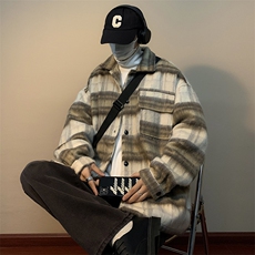 男毛呢冬季加厚港风chic复古韩系潮ins短款情侣外套JK02023-P68，男装夹克，星座308B-1