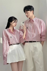 春季情侣长袖衬衫条纹衬衣宽松休闲衬衫716A-1-C905P55，男装衬衫，星座716A-1（原星座815）