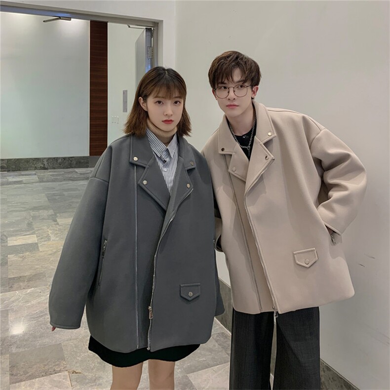 2025秋冬新款毛呢夹克外套男女情侣装短款上衣星座812-F352-P108,男装夹克,星座812