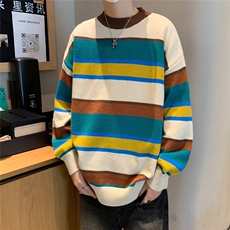 美式圆领毛衣男慵懒风休闲针织衫B623P48，男装针织衫/毛衣，星座1116-2
