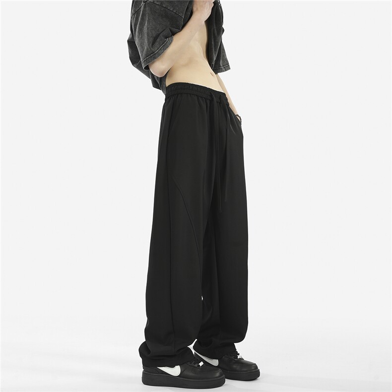 夏季垂感休闲裤男宽松小西裤D329-QM705-特P40-控68，男装西裤，电商D329