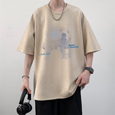 麂皮绒短袖t恤男大码半袖男JD82455-P25，男装T恤，电商A040